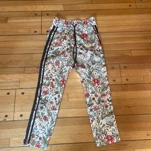 Mother floral track pants- XS
